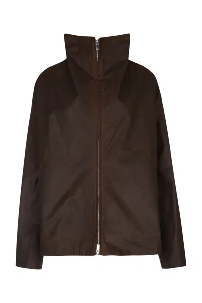 Totême Toteme Zipped Country Jacket In Brown