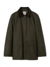 Totême Padded Cotton Country Jacket In Green