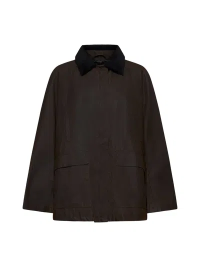Totême Country Organic Cotton Jacket In Brown