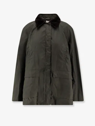 Totême Country Organic Cotton Jacket In Green