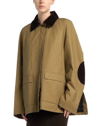 Totême Country Waxed Cotton Jacket In Black
