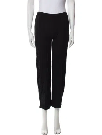 Pre-owned Totême 'cour' Straight Leg Pants In Black