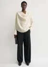 Totême Cowl Blouse Ecru In Neutral