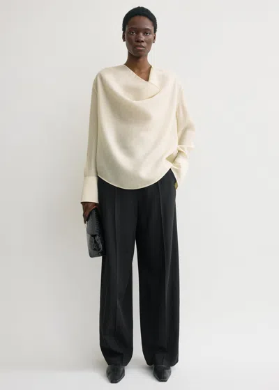 Totême Cowl Blouse Ecru In Neutral
