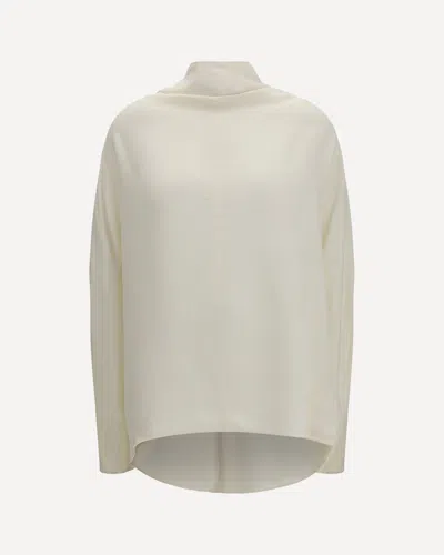 Totême Cowl Neck Blouse In White