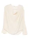 Totême Cowl-neck Blouse In Neutral