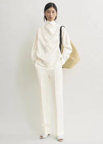 Totême Cowl Neck Blouse White