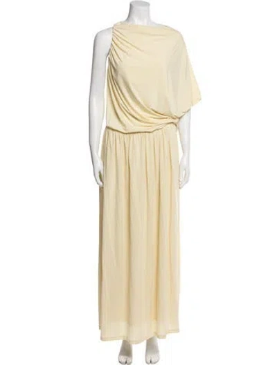 Pre-owned Totême Cowl Neck Long Dress In Neutral