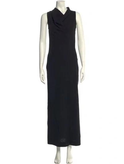 Pre-owned Totême Cowl Neck Long Dress W/ Tags In Black