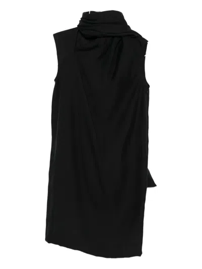 Totême Cowl-neck Sleeveless Dress In Black
