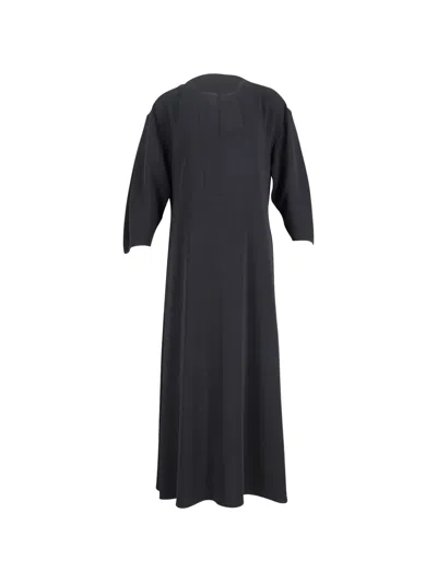 Pre-owned Totême Crem-neck Maxi Dress In Black