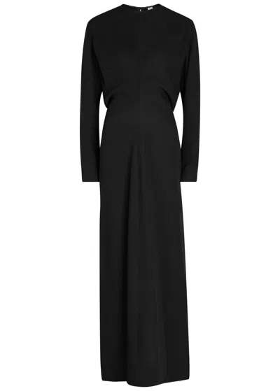 Totême Toteme Crepe Maxi Dress In Black
