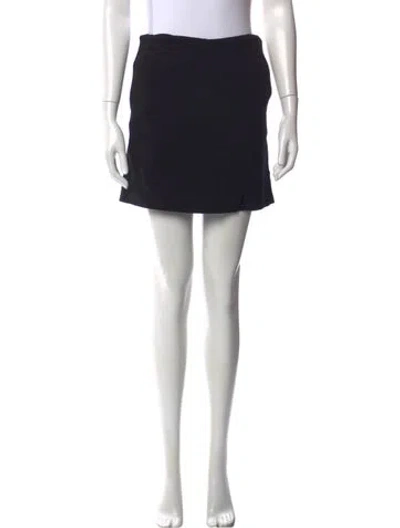 Pre-owned Totême Crepe Mini Skirt Mini Skirt In Blue