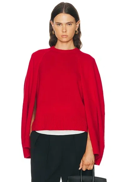 TOTÊME CREW CAPE KNIT SWEATER