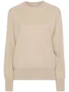 Totême Brushed Knitted Jumper In Neutrals
