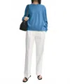 Totême Crew-neck Cashmere Knit Top In Azure In Blue