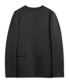 Totême Crew Neck Casual Jacket In Black