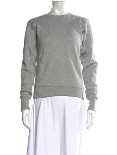 Pre-owned Totême Crew Neck Cotton Sweatshirt Crew Neck Sweatshirt In Gray