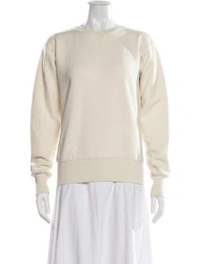 Pre-owned Totême Crew Neck Cotton Sweatshirt Crew Neck Sweatshirt In Neutral