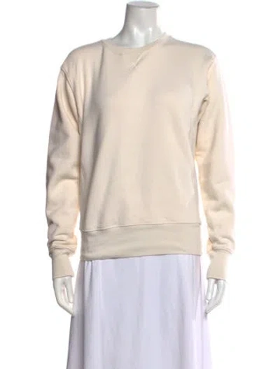 Pre-owned Totême Crew Neck Cotton Sweatshirt Crew Neck Sweatshirt In Neutrals