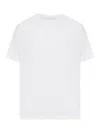 Totême Toteme Monogram Embroidered Curved T Shirt In White