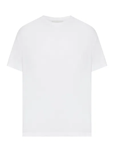 Totême Crew Neck Cotton T-shirt In White