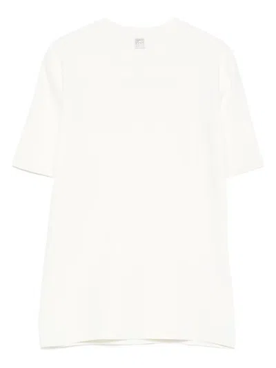 Totême Crew-neck Knitted Top In White