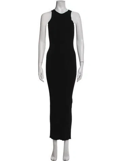 Pre-owned Totême Crew Neck Long Dress In Blue