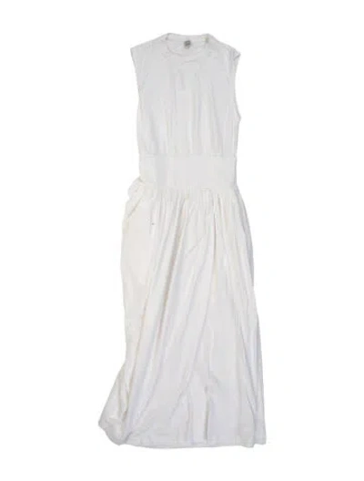 Pre-owned Totême Crew Neck Long Dress In Neutrals