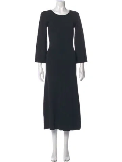 Pre-owned Totême Crew Neck Long Dress W/ Tags In Gray