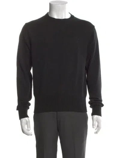 Pre-owned Totême Crew Neck Long Sleeve Pullover In Black