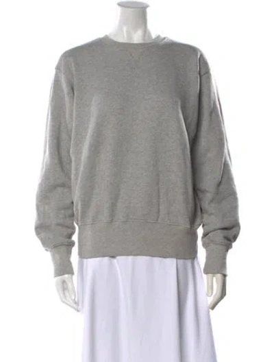 Pre-owned Totême Crew Neck Long Sleeve Sweatshirt In Grey