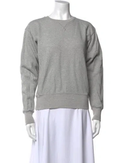 Pre-owned Totême Crew Neck Long Sleeve Sweatshirt In Grey