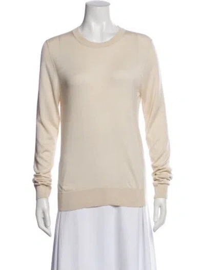 Pre-owned Totême Crew Neck Long Sleeve Sweatshirt In Neutral