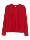 Totême Toteme Classic Long Sleeve T-shirt In Red