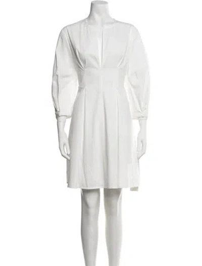 Pre-owned Totême Crew Neck Mini Dress W/ Tags In Neutrals
