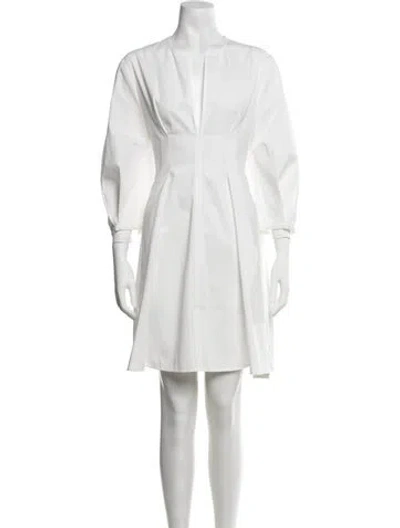 Pre-owned Totême Crew Neck Mini Dress W/ Tags In Neutrals