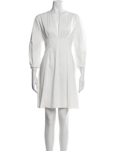 Pre-owned Totême Crew Neck Mini Dress W/ Tags In Neutrals