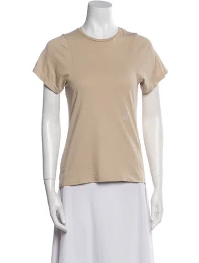 Pre-owned Totême Crew Neck Short Sleeve T-shirt In Neutral