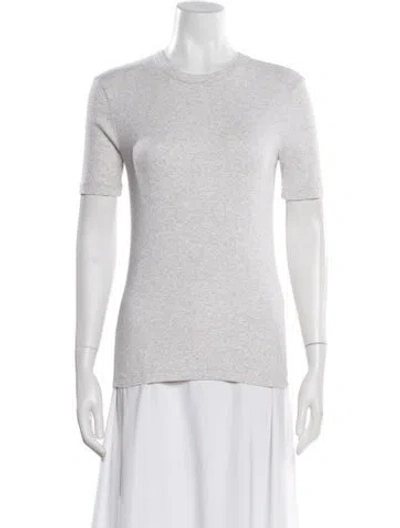 Pre-owned Totême Crew Neck Short Sleeve T-shirt In Neutral