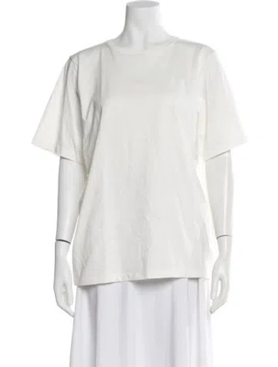 Pre-owned Totême Crew Neck Short Sleeve T-shirt W/ Tags In White