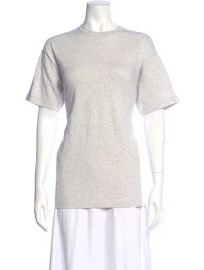 Pre-owned Totême Crew Neck Short Sleeve T-shirt In White