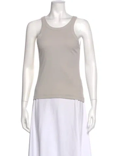 Pre-owned Totême Crew Neck Sleeveless Top In Gray