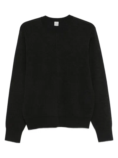 Totême Crew-neck Sweater In Black