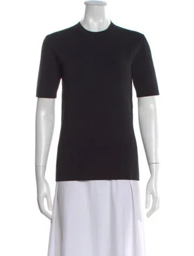 Pre-owned Totême Crew Neck Sweater In Black