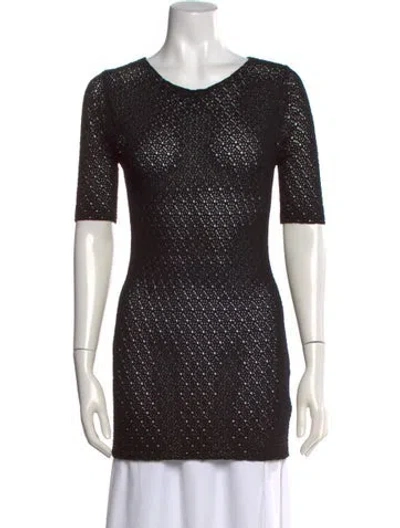 Pre-owned Totême Crew Neck Sweater In Black