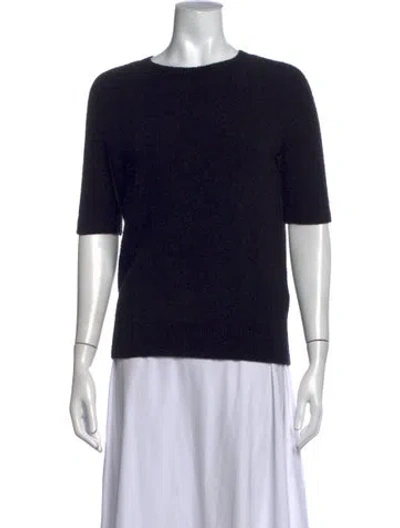 Pre-owned Totême Crew Neck Sweater In Black