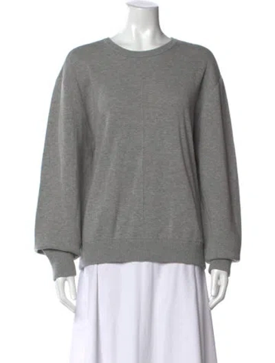 Pre-owned Totême Crew Neck Sweater In Grey