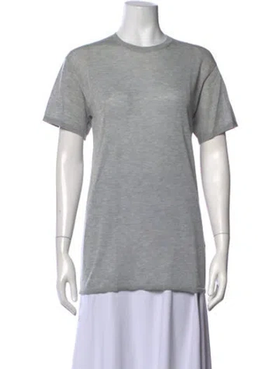 Pre-owned Totême Crew Neck Sweater In Grey