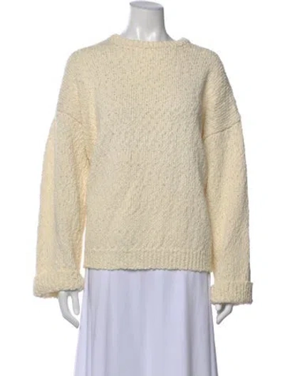 Pre-owned Totême Crew Neck Sweater In Neutral